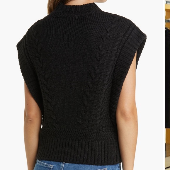 Mock neck sweater vest - Picture 5 of 6